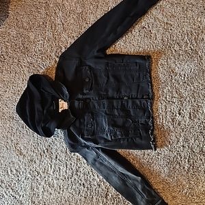 Girls Black Jean Jacket